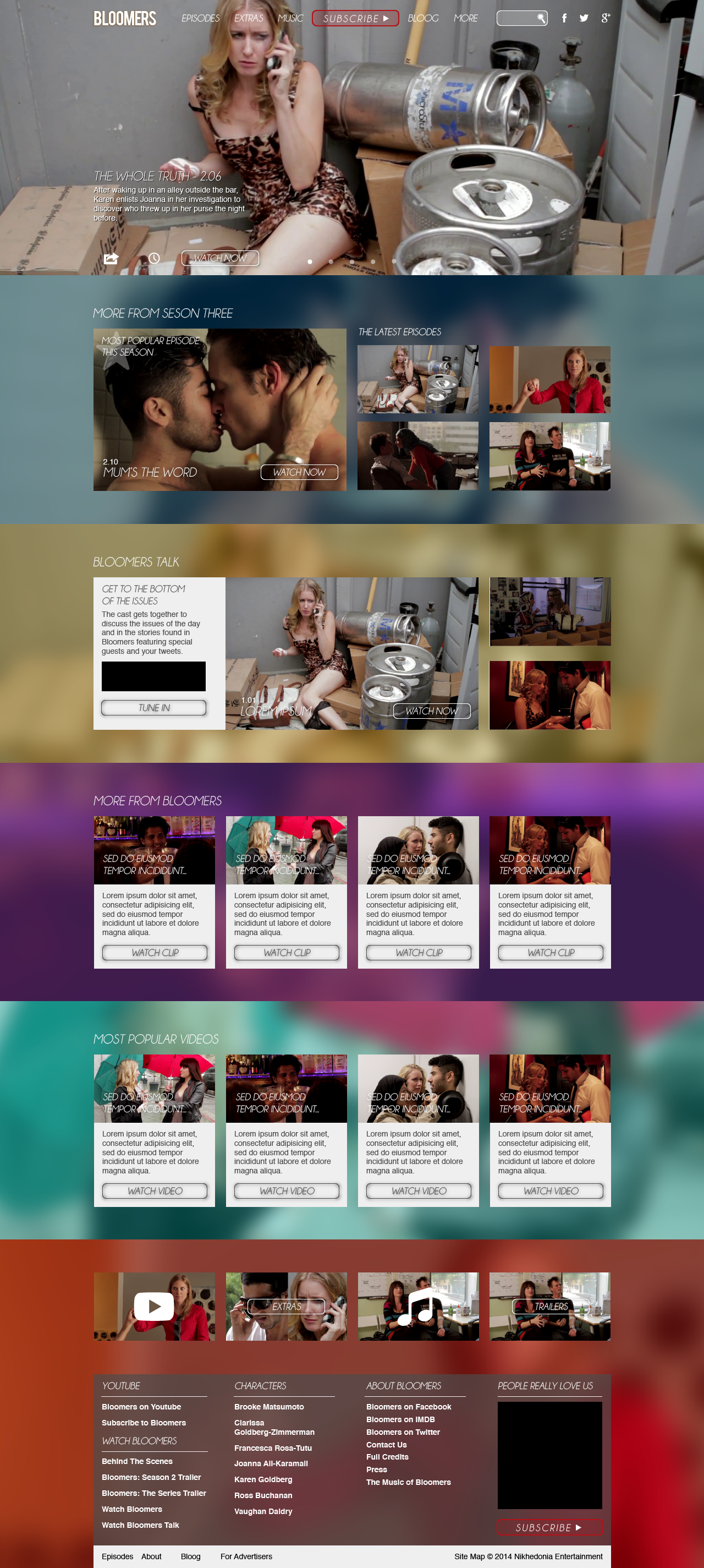 BLOOMERS digital marketing material from the series growth campaign