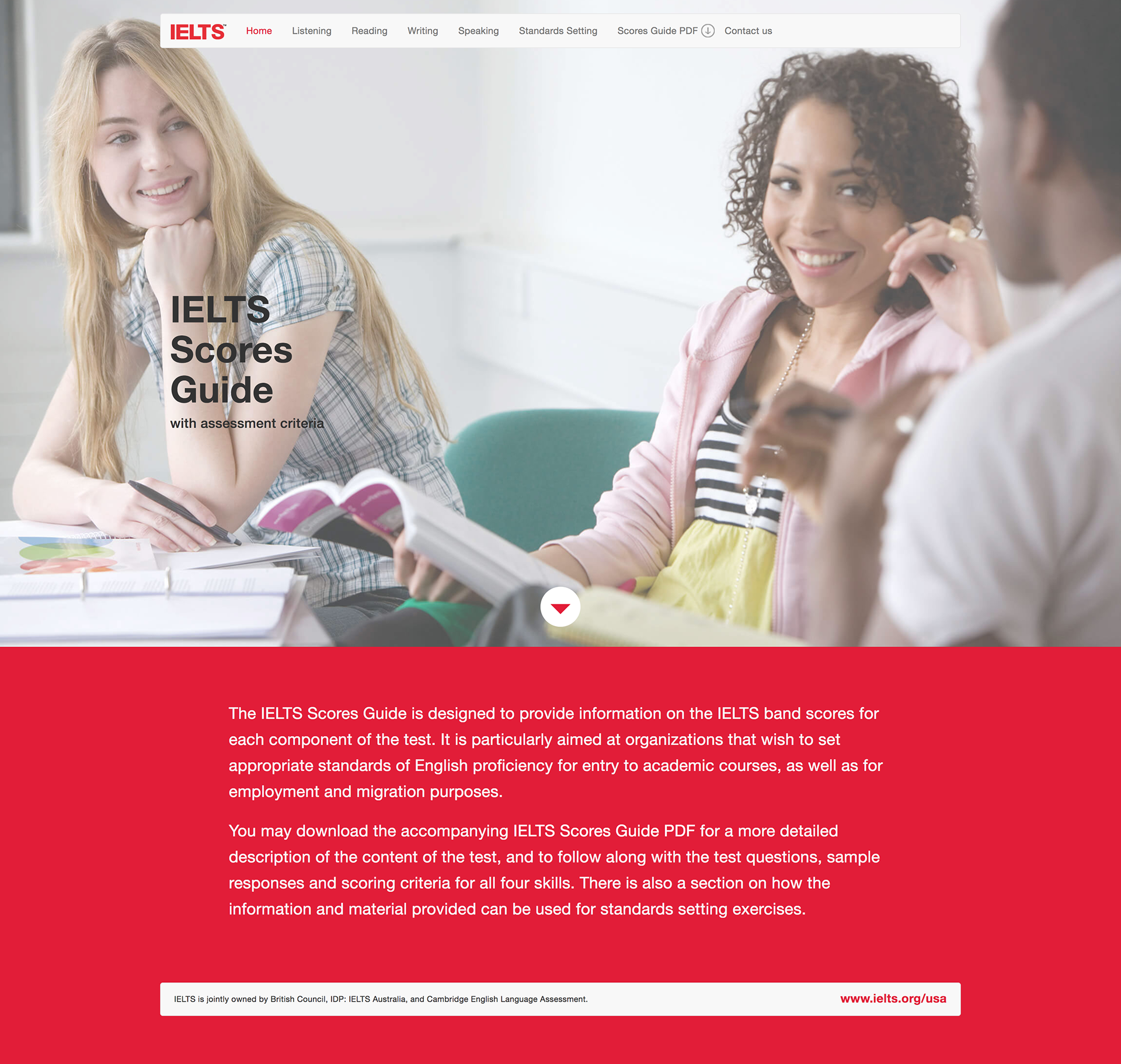 IELTS presentation or guide surface reworked for digital use